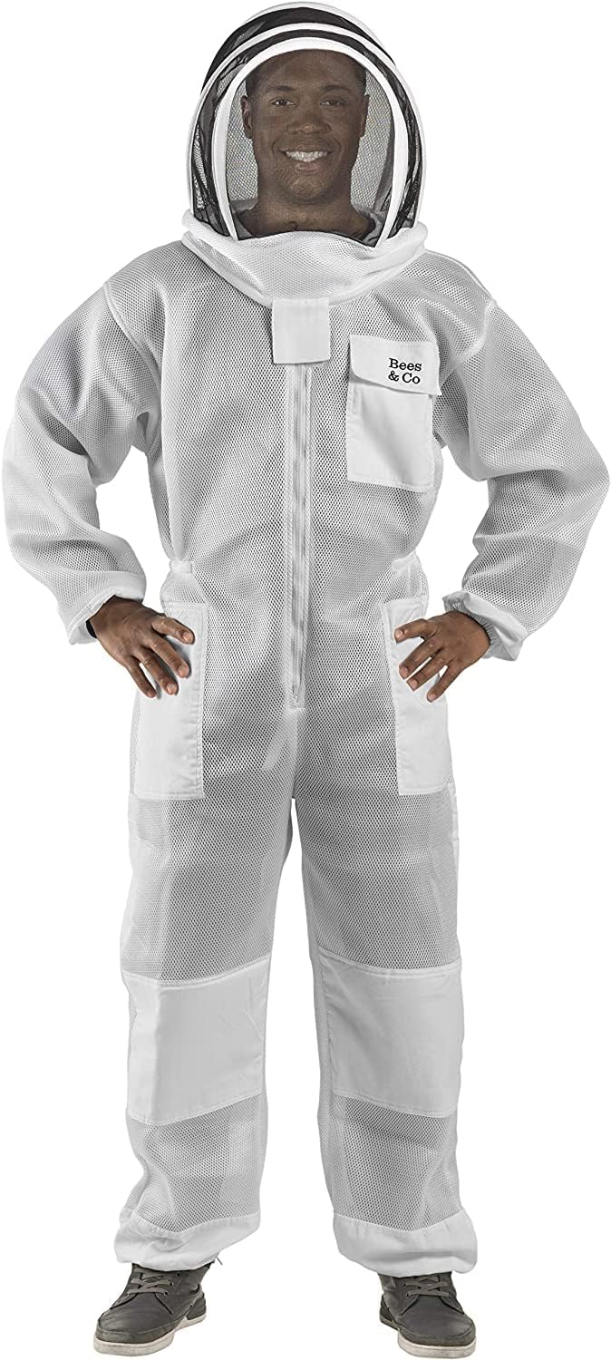 Bees & Co ultralight bee suit with fencing veil