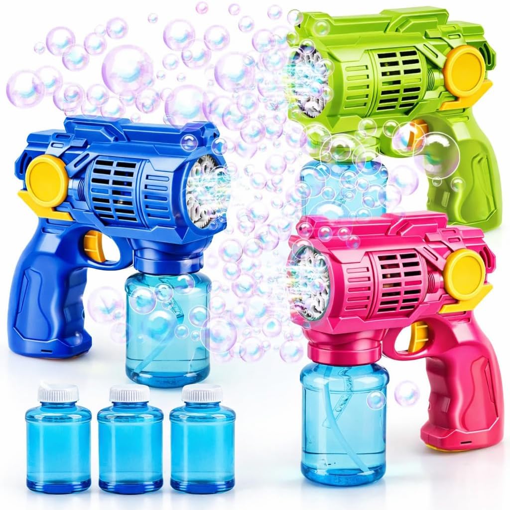 Toy Life 3 Pack Automatic Bubble Guns front view