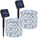 2 Pack Solar Copper Wire String Lights, 66 Ft 200 LEDs Warm White Outdoor | IP65 Waterproof, 8 Lighting Modes, Auto Dusk-to-Dawn, 10-12 Hour Runtime, Garden Patio Yard - Image 14