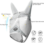 Fornyk horse protective fly mask showing adjustable strap detail