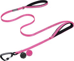 VIVAGLORY Dog Leash Twingrip Double Handle Dog Leash with Traffic Handle Control & 2 Loop for Walking & Training, Reflective Heavy Duty for Puppy Pet Collar, 6ft x 1in, Black - Image 15