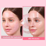 Tosowoong Real Collagen Fit Mask cream peeling off cleanly from a surface