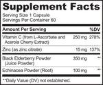 NATURELO Immune Support vegetarian capsules close up