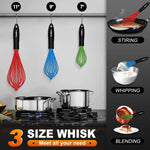 Walfos 7 inch small silicone whisk