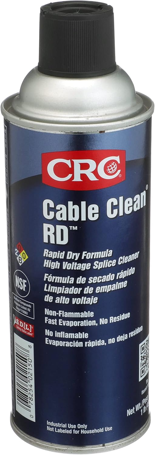 CRC Cable Clean RD High Voltage Cleaner 16 Ounce aerosol can front view