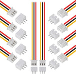 Aceirmc JST-XH 3 pin connector kit front view showing wires and plugs