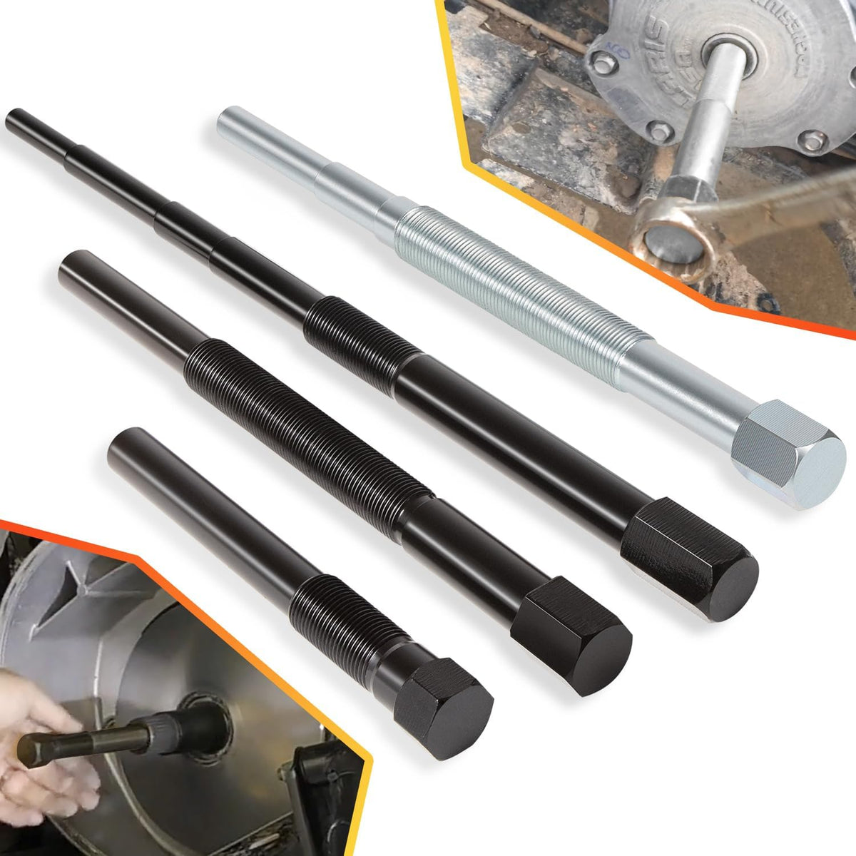 E-cowlboy 4-Piece Clutch Puller Tool Kit front view for Polaris