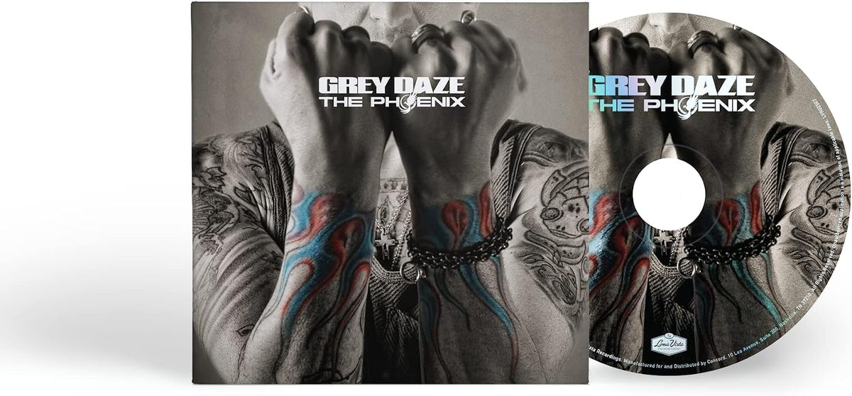 Grey Daze The Phoenix audio CD jewel case spine and back tracklist view