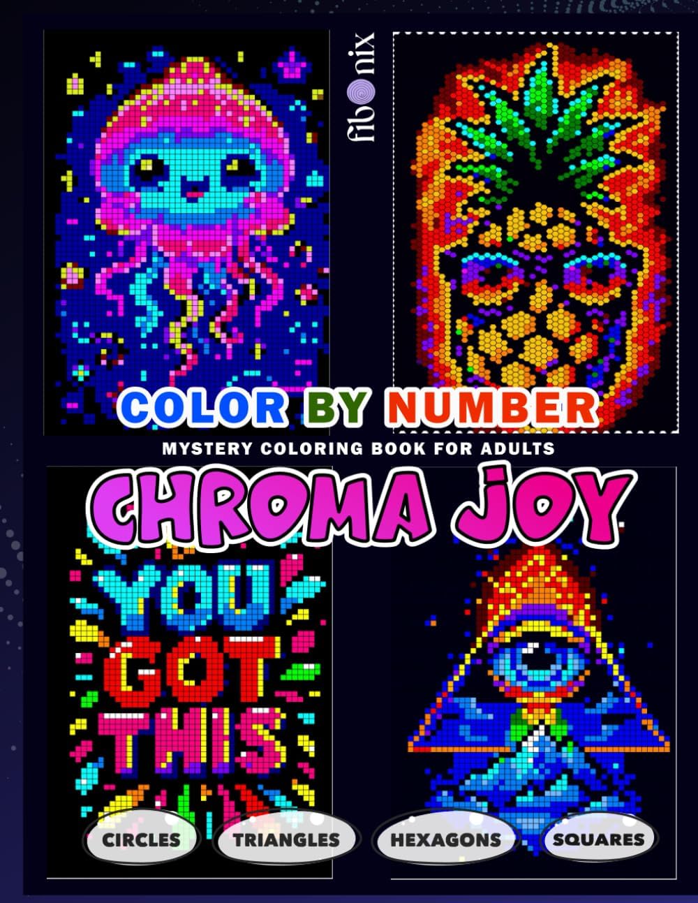 Chroma Joy Color By Number: Mystery Mosaic Pixel Art Coloring for Adults - Image 1