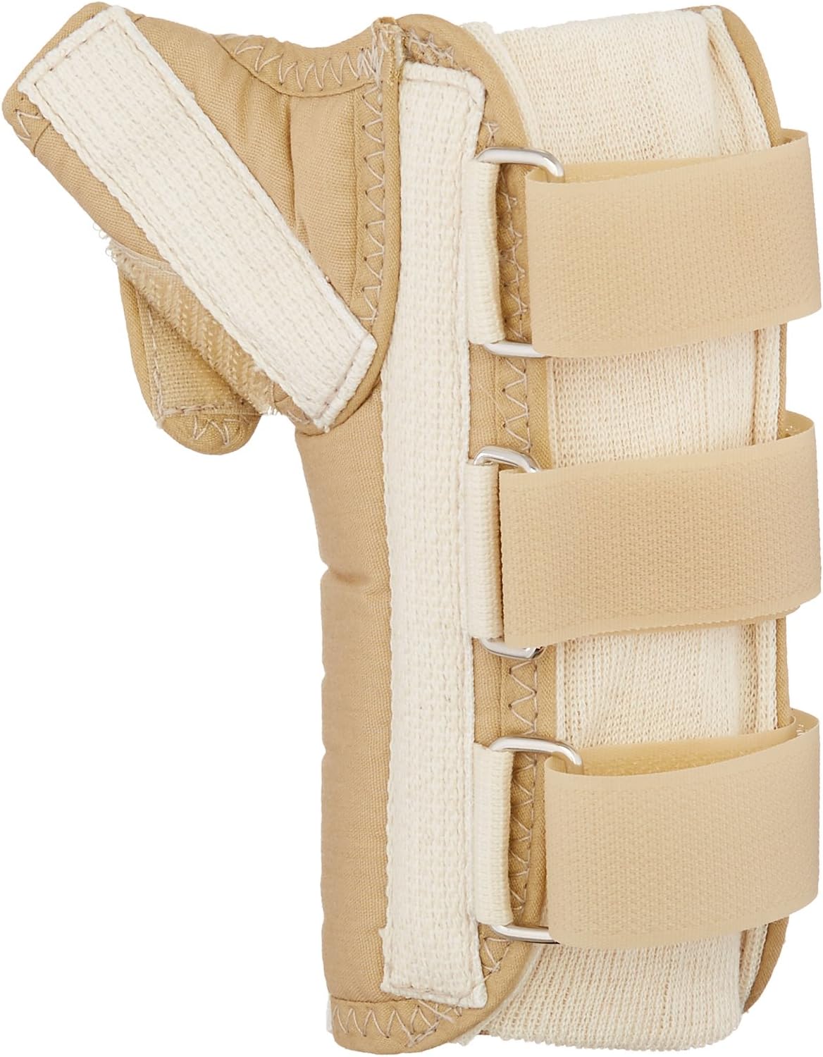 Rolyan thumb stabilizer showing adjustable strap closures