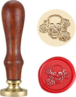 Yoption sealing stamp rosewood handle grip view