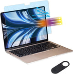 MUBUY-GOL anti blue light screen protector applied to MacBook Air front view