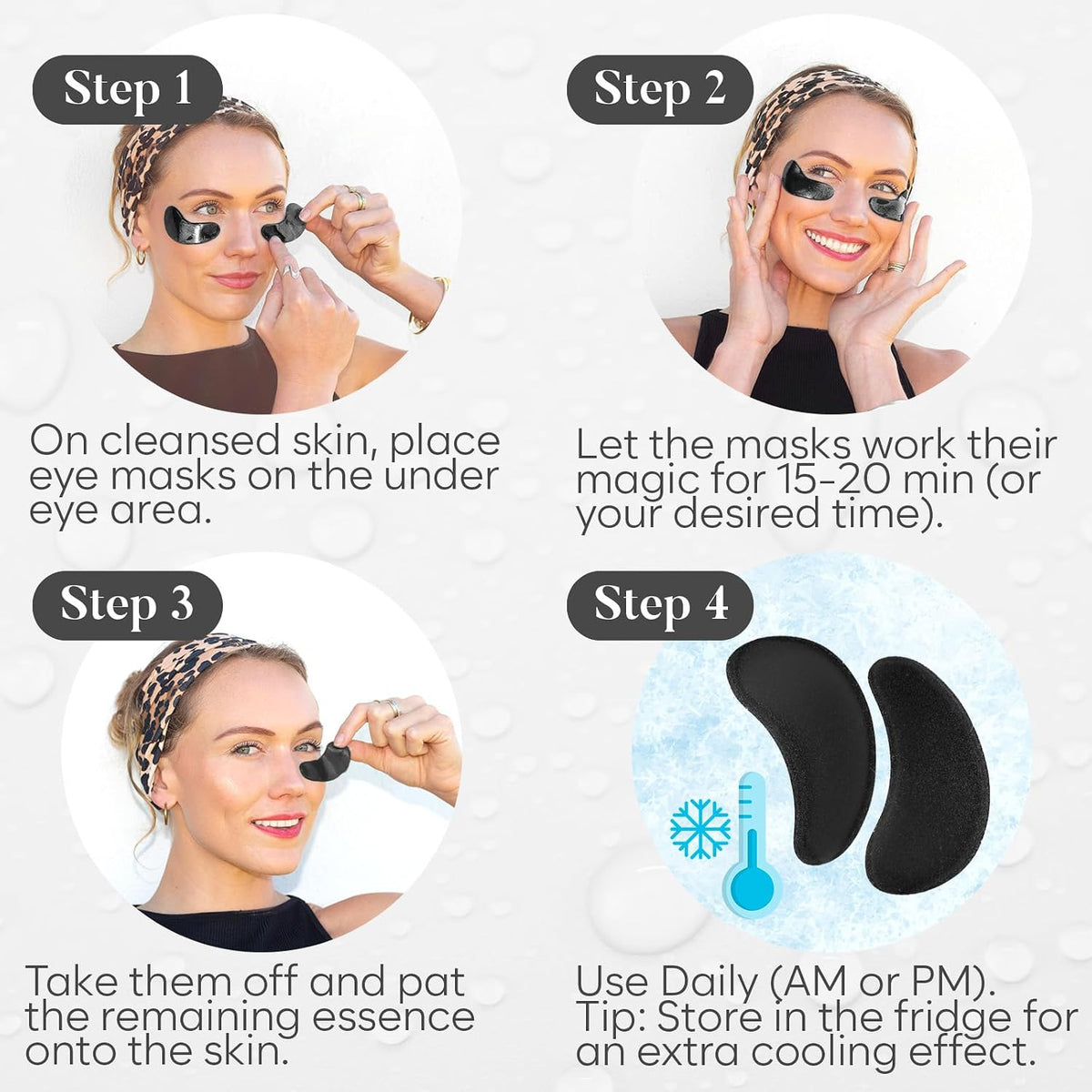 Bloomora Snail Mucin Under Eye Patches open box view
