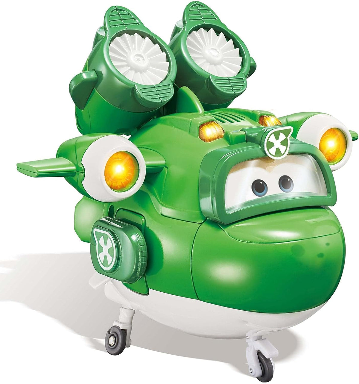 Super Wings deluxe transforming Supercharged Mira airplane toy front view