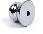 Oyaide STB-EP chrome finished record weight top view showing bubble level