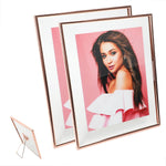 Rose Gold Floating Frame, 5"x7", Set of 2 with Heart, For Picture 4x6,3x5, 2x3, Classy For Anniversary, Birthday or Wedding - Image 14