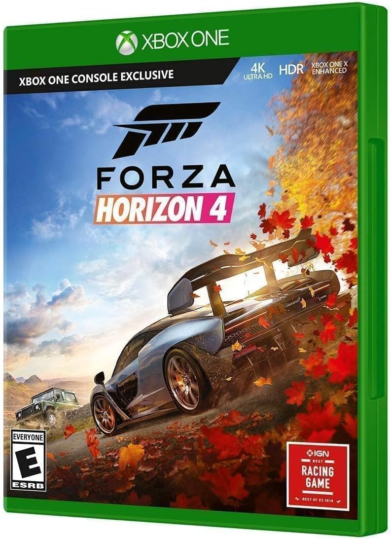 Xbox Forza Horizon 4 Standard Edition Xbox One game disc and case interior