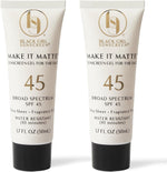 Black Girl Sunscreen Make It Matte SPF 45 broad spectrum gel sunscreen for melanin rich skin
