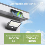 Philips solar security light mounted on outdoor wall