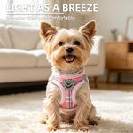 Close up of breathable air mesh material on PUPTECK pet vest