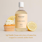 Deep Steep lemon cream body care packaging angle
