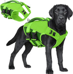 ASENKU Dog Life Jacket, High Floatation Dog Swimming Vest with Rescue Handles for Small Medium Large Dogs, Pet Safety Swimsuit Preserver for Pool Beach Boating (LakeGreen, L) - Image 12