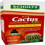 Schultz cactus plus liquid plant food front view bottle for indoor plants