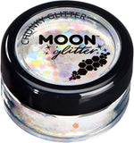 Moon Glitter Iridescent Chunky Glitter 100% Cosmetic Glitter for Face, Body, Nails, Hair and Lips - 0.10oz - Green - Image 10
