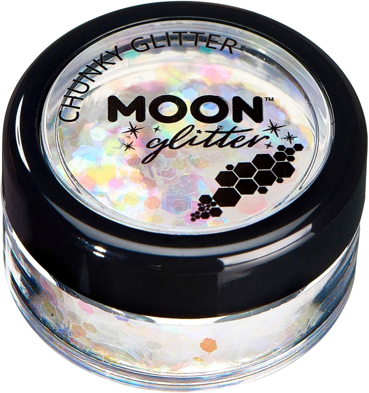 Moon Glitter Iridescent Chunky Glitter 100% Cosmetic Glitter for Face, Body, Nails, Hair and Lips - 0.10oz - Green - Image 10
