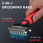 Tpotato pet grooming tool double-sided rake blades