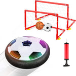 Growsland Hover Soccer Ball Set front view showing the glowing LED lights and foam bumper