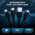 Nocqua durable braided nylon cable texture