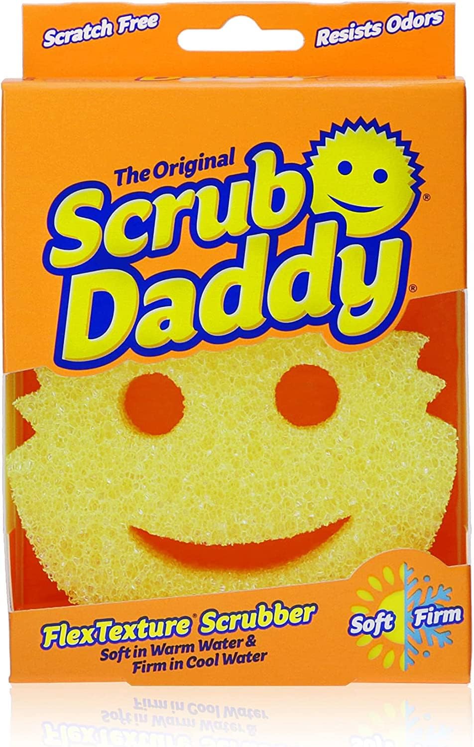 Scrub Daddy The Original yellow smiley face sponge front view buy online