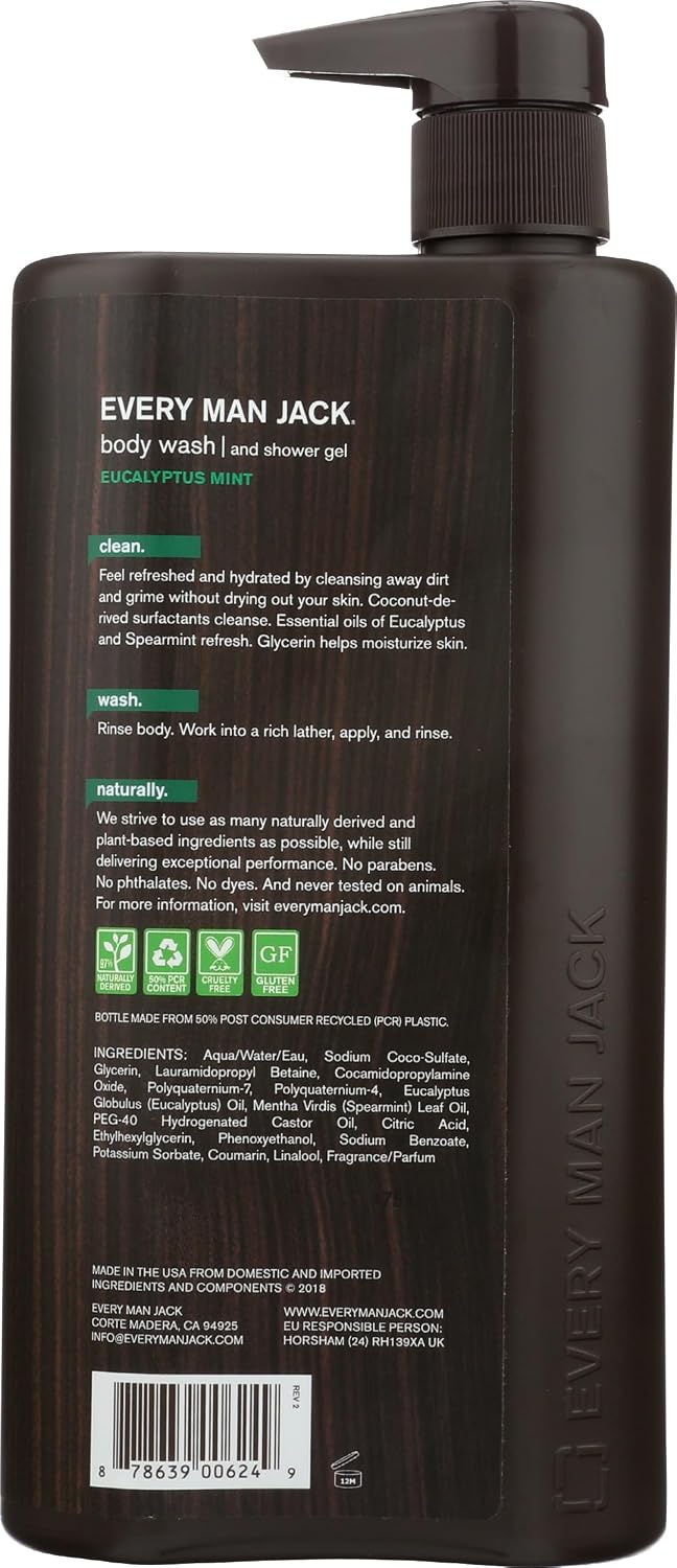 Every Man Jack body wash pump bottle lifestyle angle