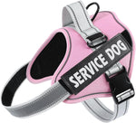 MUMUPET Service Dog Harness, No Pull Reflective Adjustable Vest with Handle, Soft Breathable Padding for Small Dogs, 2 Removable Velcro Patches (Red, S) - Image 13