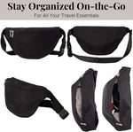 Scratch-resistant phone pocket demonstration on the lightweight waist pack