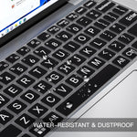 Large Print Keyboard Cover for Dell Latitude 7420 7430 7440 7450 7410 14", Latitude 3440 3450 5450 5440 5420 5430 5431, Latitude 9420 9430 14, Latitude 9510 9520 7520 15" Laptop -Black - Image 5