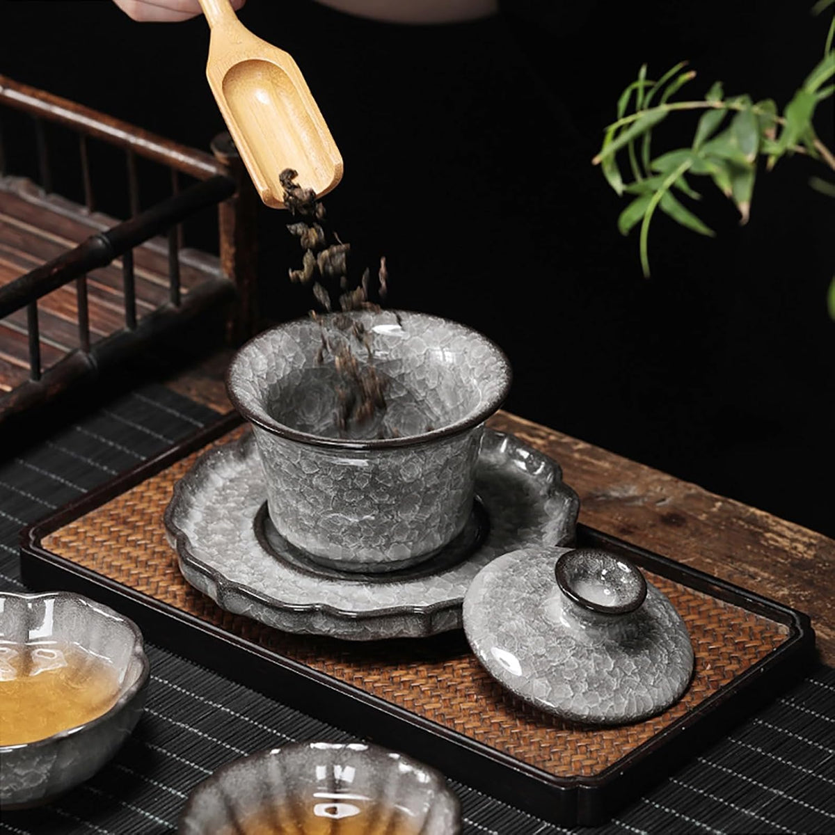 LingXuanGe traditional Gongfu tea set packaged in gift box