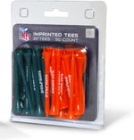 Team Golf NFL sports themed golf tees arranged together