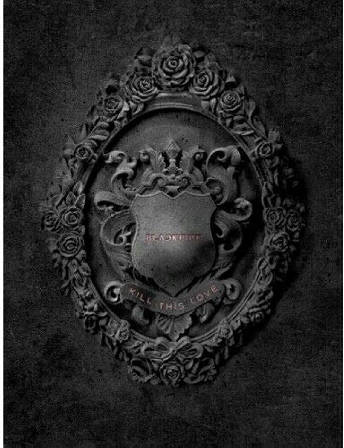 Blackpink Kill This Love album front cover view with decorative crest
