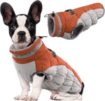 Lelepet Dog Coat Warm Dog Winter Coat Waterproof Dogs Jacket with Harness Built in Reflective Pet Fleece Vest Zip-Up Cold Weather Coats for Large Dogs Turtleneck Windproof Coats Boxer Blaze Orange XL - Image 10