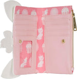 Loungefly Marie Aristocats themed wallet close up embroidery