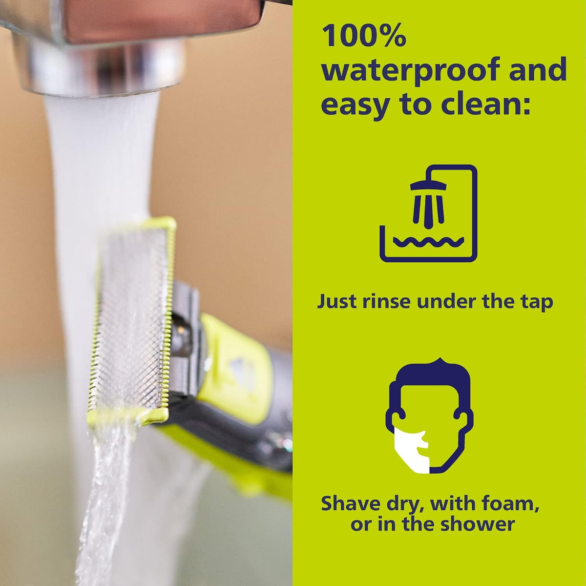 Philips Norelco OneBlade Face + Body Hybrid Electric Trimmer and Shaver, QP2630/70 - Image 7