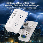 POWERIVER wall charger showing compact dimensions