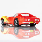 AFX Red Yellow Wildfire slot car rear view
