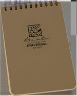 Rite in the Rain Weatherproof Top Spiral Notebook, 4" x 6", Tan Cover, Universal Pattern, 6 Pack (No. 946TL6) - Image 14
