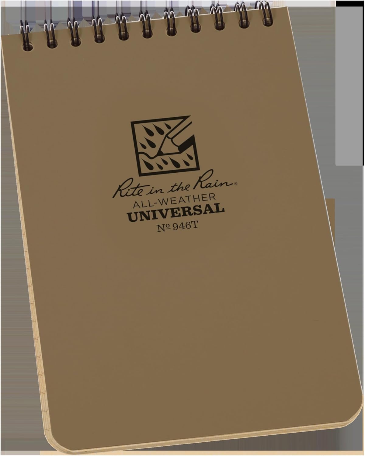 Rite in the Rain Weatherproof Top Spiral Notebook, 4" x 6", Tan Cover, Universal Pattern, 6 Pack (No. 946TL6) - Image 14