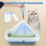 Petverse litter box liners installed in an automatic unit
