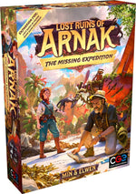 Czech Games Edition Lost Ruins of Arnak Missing Expedition front box view strategy board game