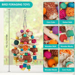 LovyoCoCo interactive foraging bird toy for cockatiels and lovebirds